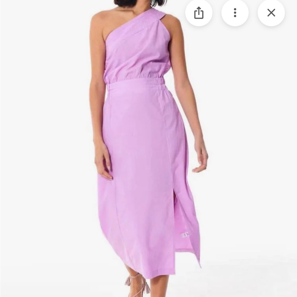 Chic One-Shoulder Lilac Dress